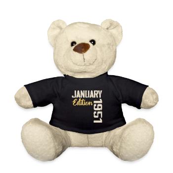 Geburtstagsgeschenk geboren im Januar 1951 - 1951 - Teddy - Schwarz - Vorne