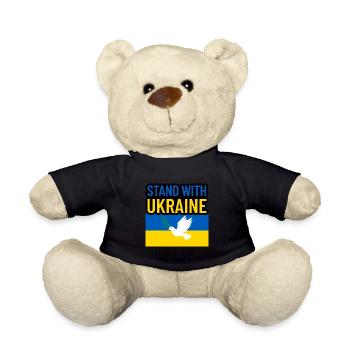stand with Ukraine - Teddy Bear - black - Front