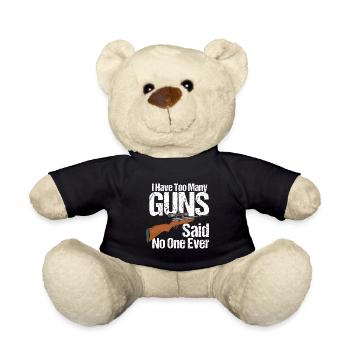 Ich habe zu viele Pistolen - Teddy - Schwarz - Vorne