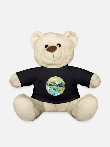 Hiking Shirt - Life is a Hike - Teddy Bear - black
