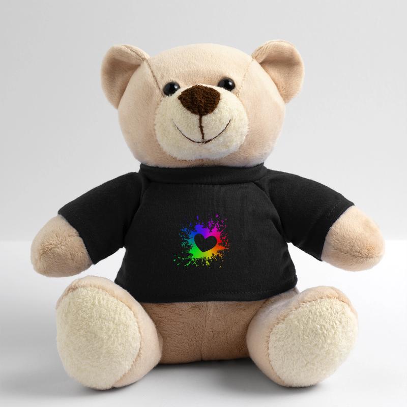 LGBT Splash Herz CSD Gay Pride Regenbogen Teddy