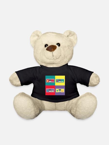 Pop art geek, manette - Nounours - noir