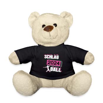 Schlagball 2024 Schlagballerin Schlagballspielerin - Teddy - Schwarz - Vorne