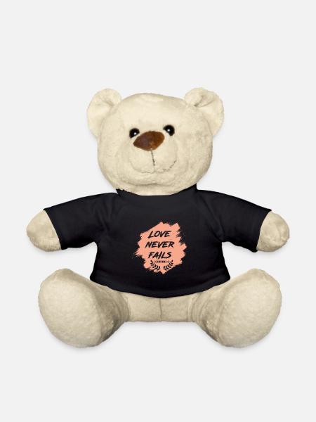 bibel liebe bibelvers jesus - Teddy - Schwarz