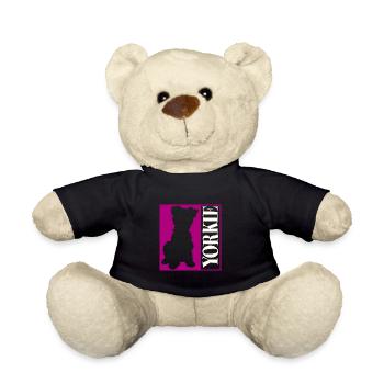 Yorkie Yorkshire Terrier Silhouette - Teddy - Schwarz - Vorne