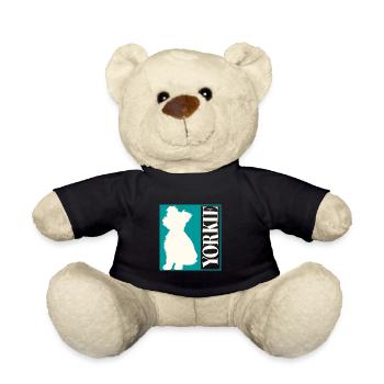 Yorkie Yorkshire Terrier Silhouette - Teddy - Schwarz - Vorne