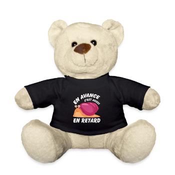 En avance c'est aussi en retard - Nounours - noir - Devant