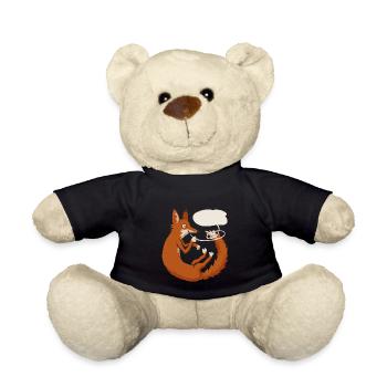 Fuchs Sprechblase - Teddy - Schwarz - Vorne