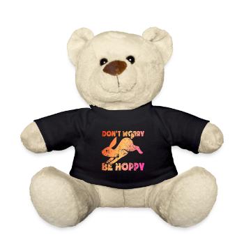 Don't worry be hoppy - Teddy Bear - black - Front