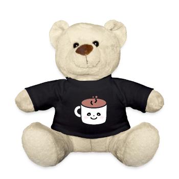 Humour petit chocolat chaud - Nounours - noir - Devant