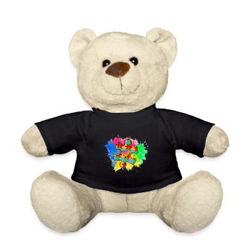 Autism Puzzle - Teddy Bear - black - Front