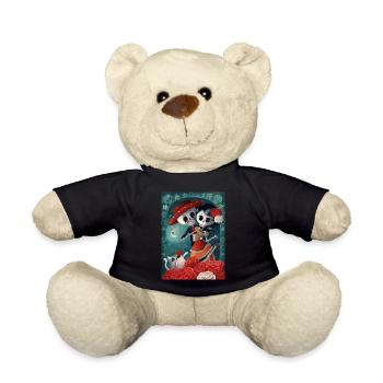 Blanc/noir Dia de Los Muertos Lovers Coques pour - Nounours - noir - Devant