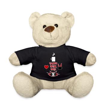 Coffee, Metal, Cats - Teddy - Schwarz - Vorne