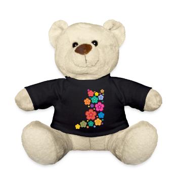 New Age Flower Power - Teddy - Schwarz - Vorne