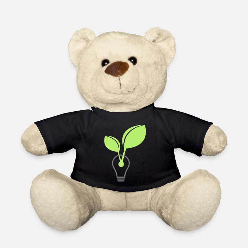green energy lamp - Teddy Bear - black
