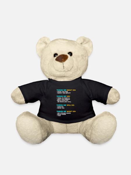 Things we did not love Music 80s 70s - Teddy Bear - black