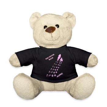 You never go alone - Teddy Bear - black - Front