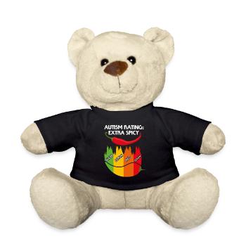 autism rating extra spicy herb lemon mild medium - Teddy Bear - black - Front