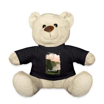 Irland T Shirt Design Steilküste - Teddy - Schwarz - Vorne