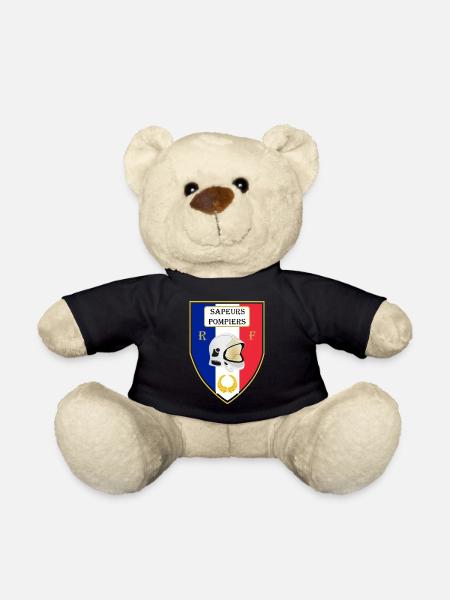 Ecusson Sapeurs Pompiers - Nounours - noir