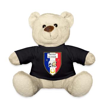 Ecusson Sauver ou Perir - Nounours - noir - Devant