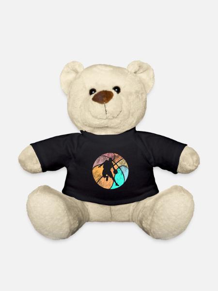 Basketball Vintage Sport Geschenk - Teddy - Schwarz