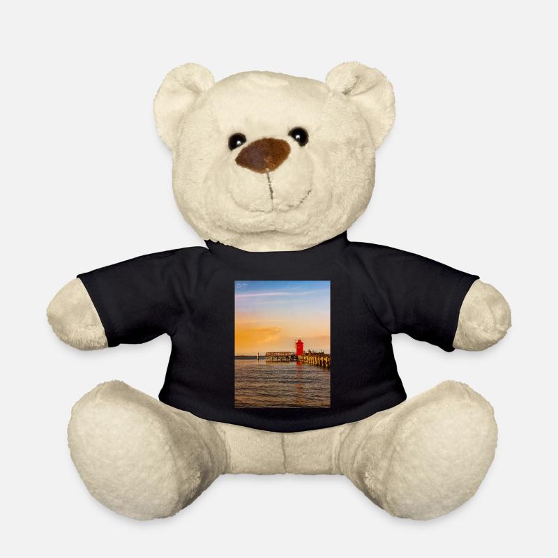 Leuchtturm Sonnenuntergang Lignano Italien - Teddy - Schwarz