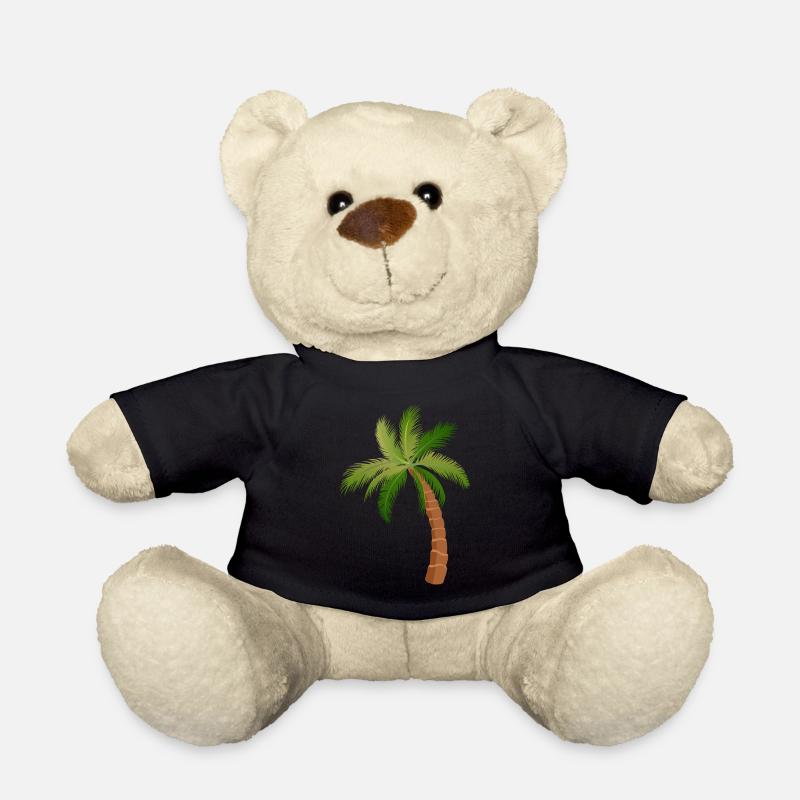 palm tree palm trees - Teddy Bear - black