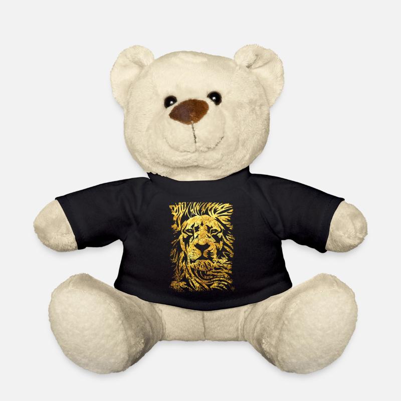 Löwe - Gold - Löwenkopf - Wild cat - Teddy - Schwarz