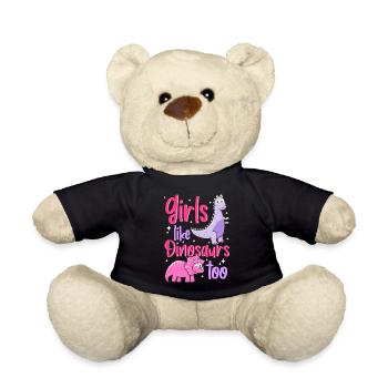 fille de dinosaure - Nounours - noir - Devant