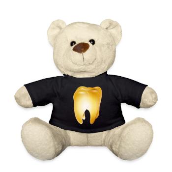 Une dent d’or comme symbole du succès et de l’argent - Nounours - noir - Devant
