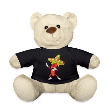 Chili Dabbing - Teddy Bear - black - Front