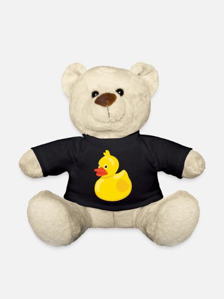 Canard de bain en caoutchouc - Nounours - noir