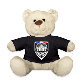 Polizist - Teddy - Schwarz - Vorne