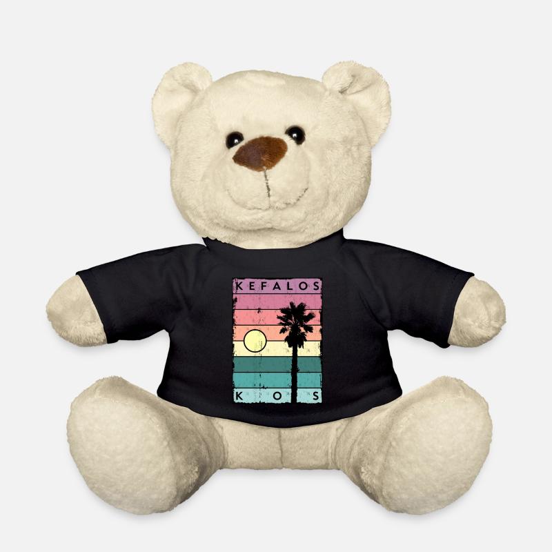 Kefalos Horizont und Palme Kos - Teddy - Schwarz