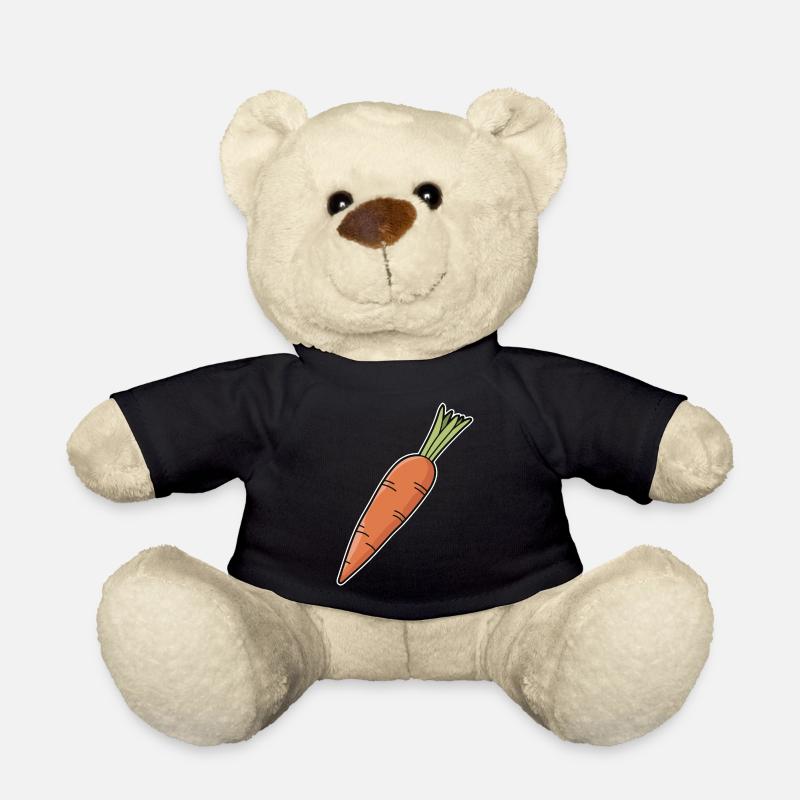 Karotte Möhre - Teddy - Schwarz