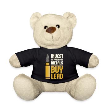 Investment Buy Lead Invest In Precious Metals - Teddy Bear - black - Front