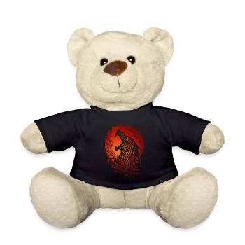 Fenrir Wolf - Celtic - Fenris - Teddy Bear - black - Front