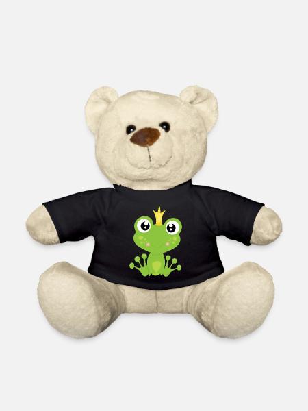 Froschkönig - Teddy - Schwarz