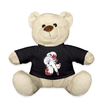 Nine-tailed fox - Teddy Bear - black - Front