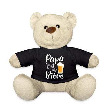 papa veut une bière - humour - Nounours - noir - Devant