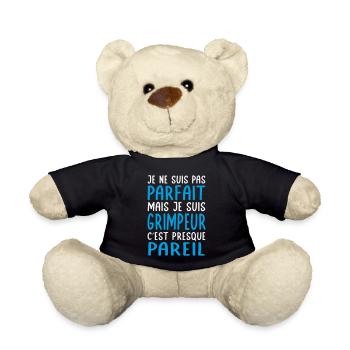 Je ne suis pas parfait mais je suis grimpeur - Nounours - noir - Devant