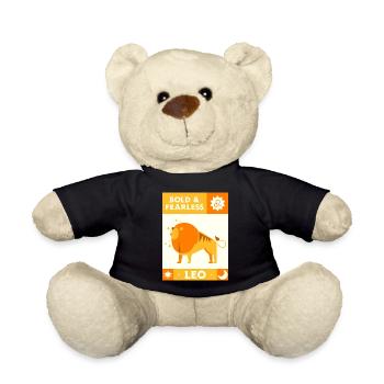 Lion audacieux et intrépide - Nounours - noir - Devant
