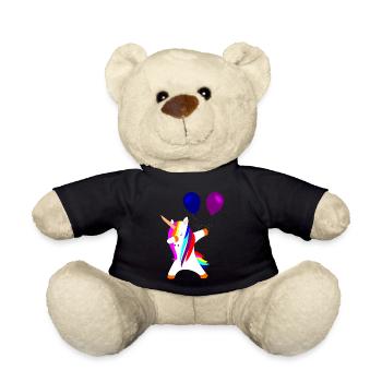 tamponner des licornes licorne avec des ballons - Nounours - noir - Devant