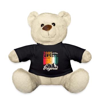 Original 2005 17. Geburtstag Geschenk Damen Herren - Teddy - Schwarz - Vorne