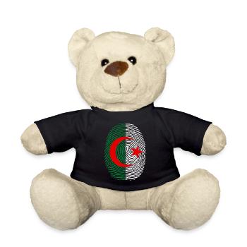 Algerischer Fußabdruck - Teddy - Schwarz - Vorne