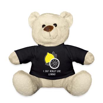 Lemons Ironic Quote Summer Citrus Fruits - Teddy Bear - black - Front