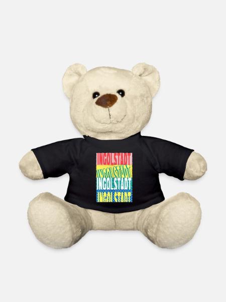 Ingolstadt Deutschland Stadt Schrift Skyline - Teddy - Schwarz