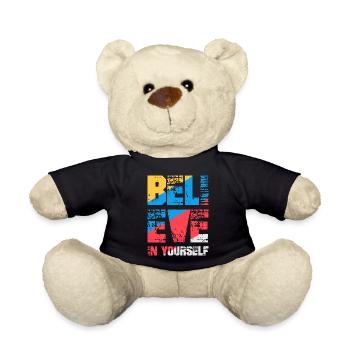 Glaube an dich selbst - Teddy - Schwarz - Vorne