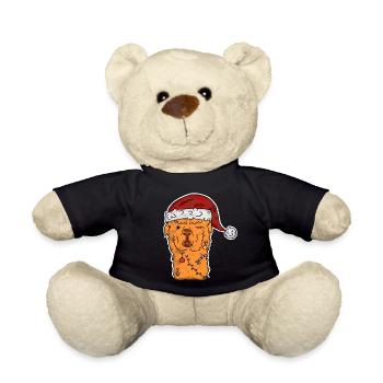 X-Mas Lama - Teddy - Schwarz - Vorne